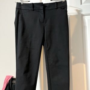 Black, ankle cropped LOFT business casual women’s pants